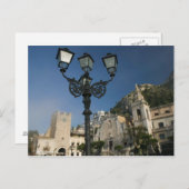 ITALIEN, Sizilien, TAORMINA: Piazza iX Aprile, San Postkarte (Vorne/Hinten)
