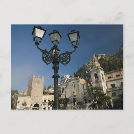 ITALIEN, Sizilien, TAORMINA: Piazza iX Aprile, San Postkarte (Vorderseite)