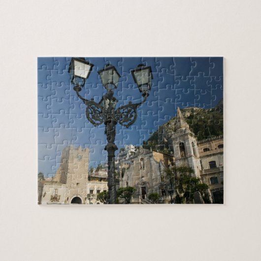 ITALIEN, Sizilien, TAORMINA: Piazza iX Aprile, San Puzzle (Horizontal)