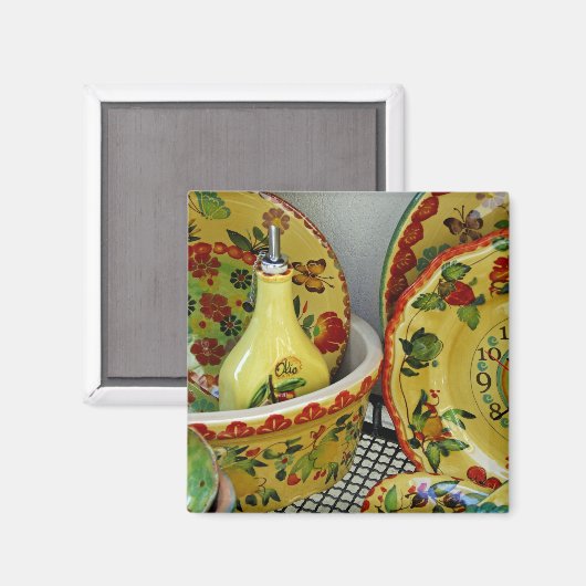 Italien, Sizilien, Taormina. Traditionell 8 Magnet (Vorderseite/Rückseite)