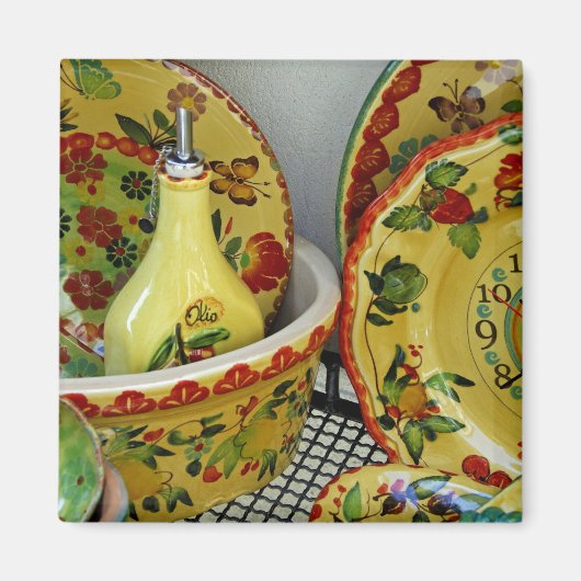 Italien, Sizilien, Taormina. Traditionell 8 Magnet (Vorne)