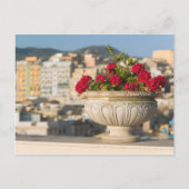 Italien, Sizilien, Termini Imerese, View & Blume Postkarte (Vorderseite)