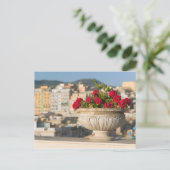 Italien, Sizilien, Termini Imerese, View & Blume Postkarte (Stehend Vorderseite)