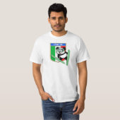 Italien Ski-Sprung Panda T-Shirt (Vorne ganz)
