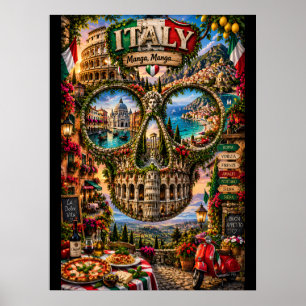 Italien Skull Art Print State of Mind Poster