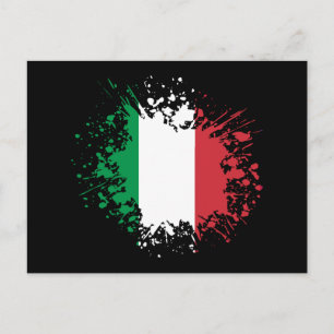 Italien Souvenir Sehenswürdigkeit, Italia Flag Tra Postkarte