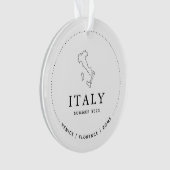 Italien Souvenir Travel Keepake Acrylic Ornament (Vorderseite)