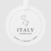 Italien Souvenir Travel Keepake Acrylic Ornament (Vorderseite)