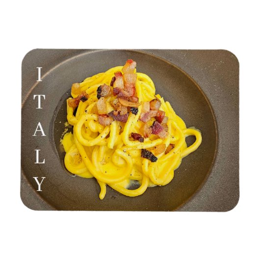 Italien Spaghetti carbonara Kühlschrankmagnet Magnet (Horizontal)