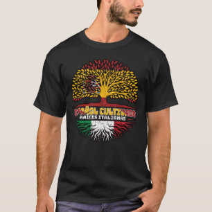 Italien - Spanien - Roots-Flagge T-Shirt