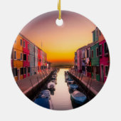 Italien Stadtbild Keramik Ornament (Hinten)