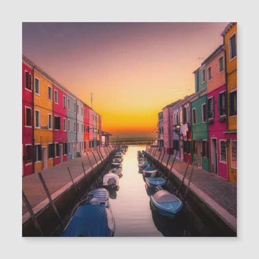 Italien Stadtbild Magnetkarte (Vorderseite)