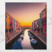 Italien Stadtbild Weinetikett (Einzelnes Label)