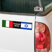 Italien steht Israel gegenüber Autoaufkleber (Auf Lkw)