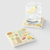 Italien Steinuntersetzer (Seitenansicht)