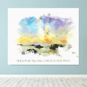 *~ Italien. Strand Spiaggia delle cannelle AP12 Leinwanddruck (Insitu (Holzboden))