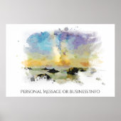 *~* Italien Strand Spiaggia delle cannelle AP12 Poster (Vorne)