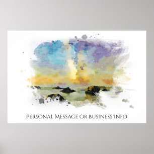 *~* Italien Strand Spiaggia delle cannelle AP12 Poster