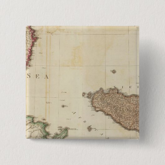 Italien Süd Button (Vorderseite)