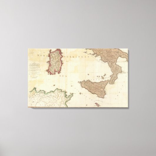 Italien Süd Leinwanddruck (Vorderseite)