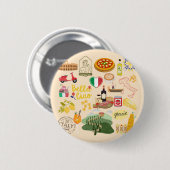 Italien-Symbole Button (Vorne & Hinten)