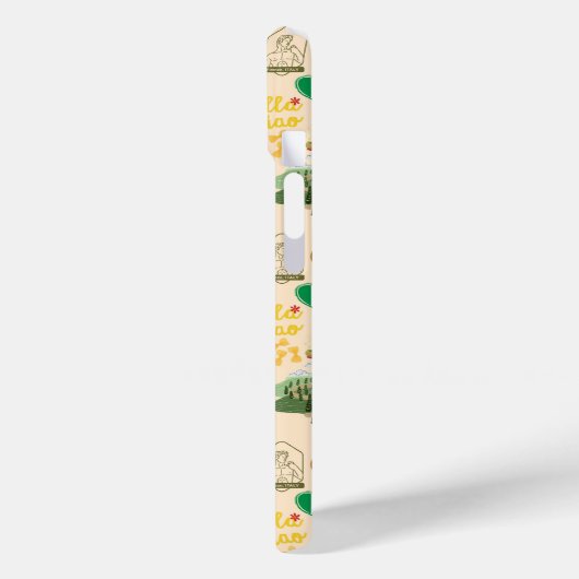 Italien Symbole für Reisende Case-Mate iPhone Hülle (Rückseite / Links)