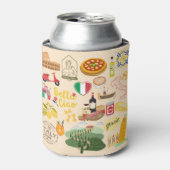Italien Symbole für Reisende Dosenkühler (Kanne Vorderseite)