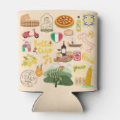 Italien Symbole für Reisende Dosenkühler (Rückseite)