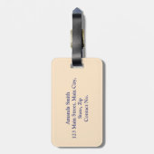 Italien Symbole für Reisende Gepäckanhänger (Rückseite vertikal)