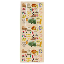 Italien Symbole für Reisende Geschenktüte Für Weinflaschen