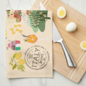 Italien Symbole für Reisende Geschirrtuch (Viertel Falte)