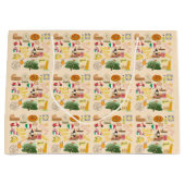 Italien Symbole für Reisende Große Geschenktüte (Vorderseite)