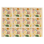 Italien Symbole für Reisende Große Geschenktüte (Rückseite)