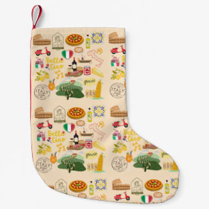 Italien Symbole für Reisende Kleiner Weihnachtsstrumpf