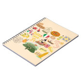 Italien Symbole für Reisende Notizblock (Linke Seite)