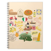 Italien Symbole für Reisende Notizblock (Vorderseite)