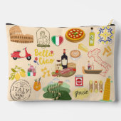 Italien Symbole für Reisende Zubehörtasche (Rückseite)