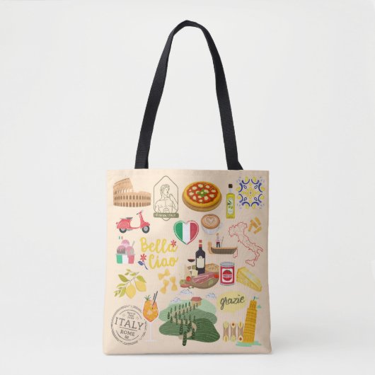 Italien-Symbole Tasche (Vorderseite)