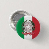 Italien-Taste, patriotische italienische Flagge, E Button (Vorne & Hinten)