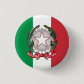 Italien-Taste, patriotische italienische Flagge, E Button (Vorderseite)