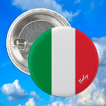 Italien-Taste, patriotische italienische Flaggenmo Button<br><div class="desc">Buttons: Italien & Italienische Flagge - Liebe mein Land,  Reisen,  Urlaub,  Nationalpatrioten / Sportfans</div>