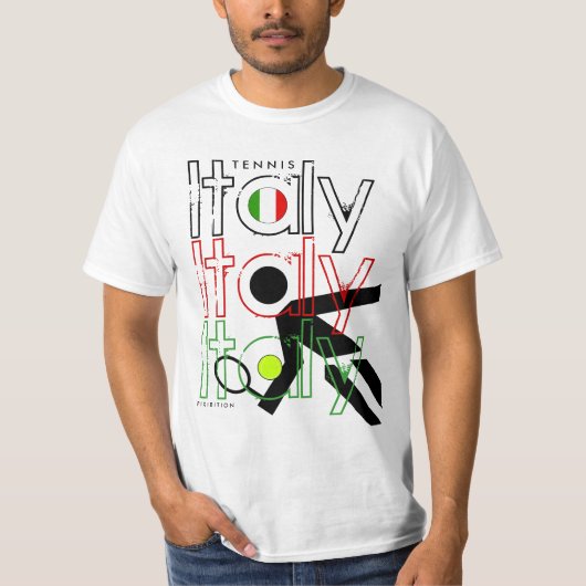 Italien-Tennis-Franzosen öffnen Champions-T - T-Shirt (Vorderseite)