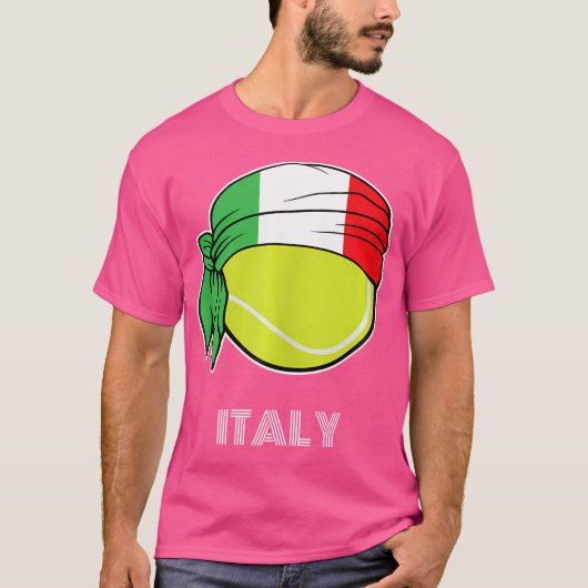 Italien Tennis Italienisch Players Italien Tennis T-Shirt (Vorderseite)