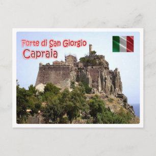 Italien - Toskana - Capraia - Fort San Giorgio - Postkarte