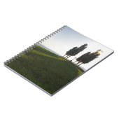 Italien, Toskana, Cypress Trees in der Toskana mit Notizblock (Linke Seite)