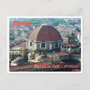 Italien - Toskana - Florenz - Basilica San Lorenzo Postkarte