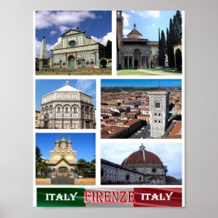 Italien - Toskana - Florenz - Mosaik - Poster
