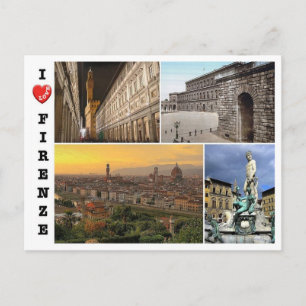 Italien - Toskana - Florenz - Mosaik - Postkarte