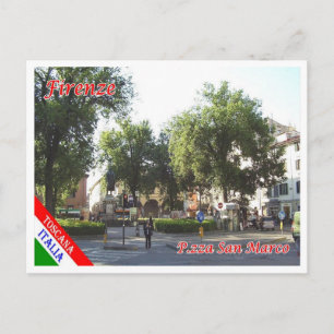 Italien - Toskana - Florenz - Piazza San Marco - Postkarte