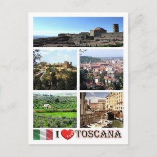 Italien - Toskana - I Liebe - Postkarte